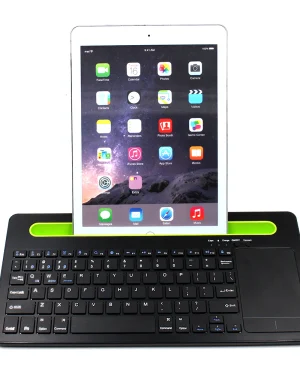 Bluetooth Keyboard with Touchpad and Phone/Tablet Stand – typerCLAW BM110