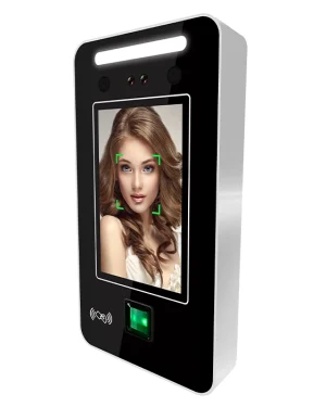 Sistema di controllo degli accessi biometrici Orologio a scansione facciale LCD SecureEntry-AC300