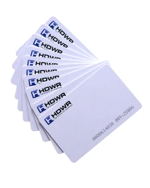 Jeu de 10 cartes RFID 125kHz avec logo HDWR, encodées HD-RPC01