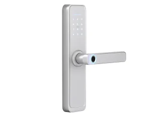 Elektroninė durų rankena, prieigos kontrolė, klaviatūra, pirštų atspaudai, RFID SecureEntry-HL200