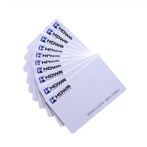 Set of 10 125kHz RFID cards with HDWR logo, encoded HD-RPC01