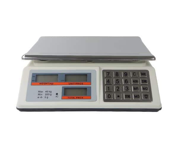 Báscula de almacén con plataforma de hasta 40 kilogramos HDWR wagPRO-S40A