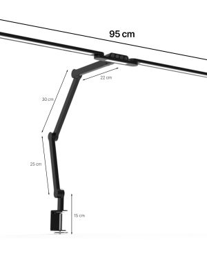 Stolná lampa, 1550 lm, regulácia teploty a jasu HDWR LumixDesk-04