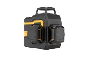 Lazerinis gulsčiukas, skleidžiantis 3 žalius spindulius iki 30 m atstumu, su lazerio užrakto funkcija laserLOOK-12GA