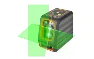 Lazerinis gulsčiukas, skleidžiantis žalią spindulį iki 30 m atstumu, su lazerio užrakto funkcija laserLOOK-5GBM