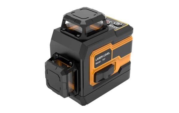 Nivel laser care emite 3 raze verzi până la 30 m cu funcție de blocare laser laserLOOK-12GA