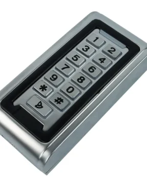 Lector RFID para tarjeta de proximidad y contraseña, teclado de control de acceso, 125 kHz, DC12V, resistente al agua, plateado SecureEntry-AC500