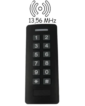 Teclado de control de acceso con contraseña y tarjeta, lector RFID, 13,56 MHz, CC 12 – 18 V, IP66, resistente al agua SecureEntry-AC700HF