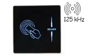 Czytnik kontroli dostępu, weryfikacja kart RFID, 125 kHz, DC9-16V, kompaktowy, LED i sygnał dźwiękowy, Wiegand 26/34 SecureEntry-CR60LF