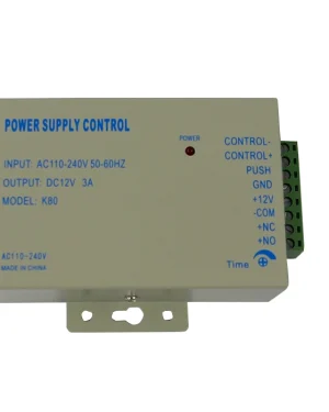 Napájací zdroj kontroly prístupu DC12V 3A, kovové puzdro, AC 110V ~ 260V, 50Hz ~ 60Hz SecureEntry-PS40-3A