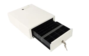 Cash drawer for coins and bills white, compact, RJ12, 6/12V SecureTill-250FW