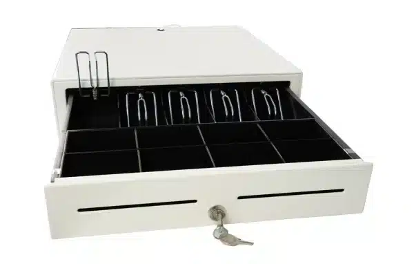 Cash register cash drawer with removable cartridge white SecureTill-410R-5W