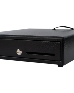 Pokladničná zásuvka pre pokladňu, čierna, stredná, 4 a 8 priehradiek, šírka 33 cm, pevná SecureTill-330R