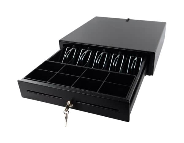 Cash register cash drawer with replaceable cartridge, large, sturdy SecureTill-410R-5