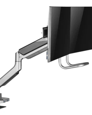 Soporte para monitor doble, gris, VESA, ajustable SolidHand- BM02U