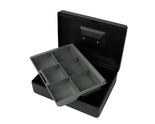 Caja para monedas y otros medios de pago, doble fondo HDWR HD-CB25-6