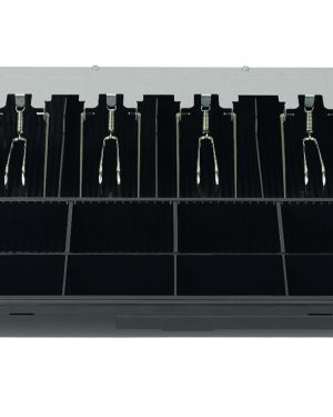 Organizér peňazí pre pokladničnú zásuvku so 4 priehradkami na bankovky, 8 priehradkami na mince, HDWR HD-WS35