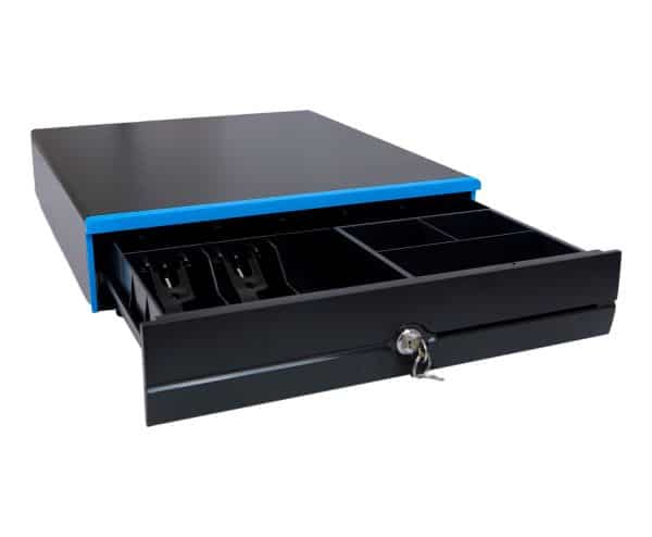 Cajón portamonedas grande, cajón portamonedas de gran capacidad para caja registradora, tres formas de apertura, HD-KW43
