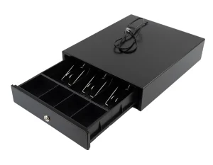 Sertar de bani, mediu, RJ11, 3 și 4 compartimente pentru bancnote și monede HD-KS30