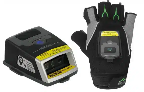Scanner AZTEC per QR e codici a barre con guanto di scansione Bluetooth IP65 robusto HD750G